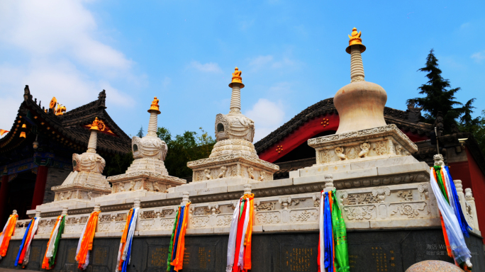 广仁寺-山门-白塔-如来宝塔