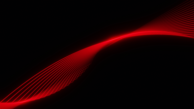 带通道 科技线条 红色线条 抽象光影线条