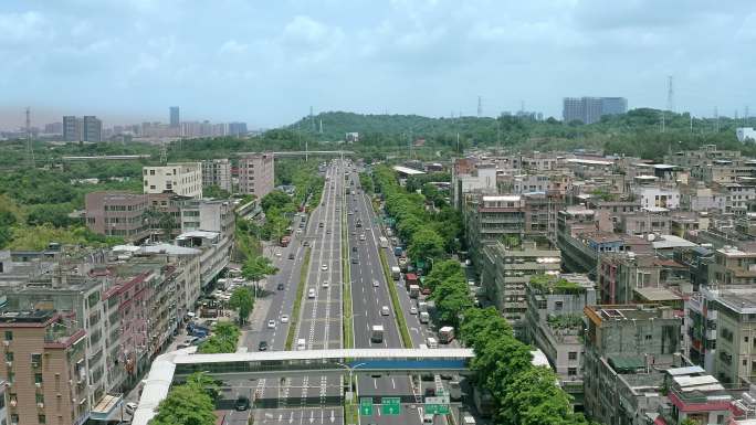 4K深圳道路交通航拍