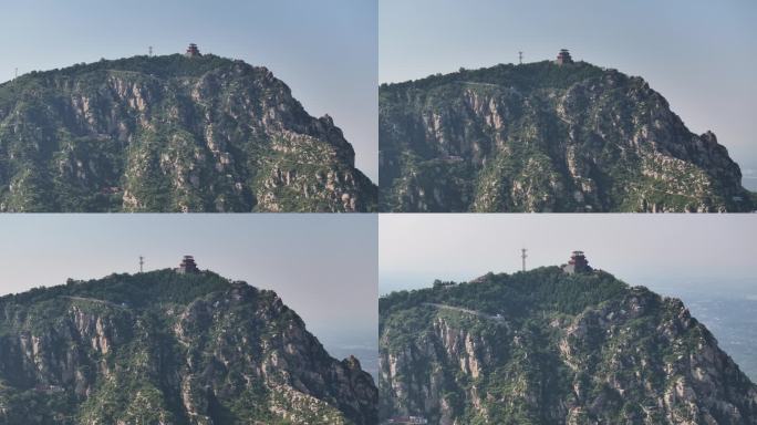 河南郑州新郑风景名胜始祖山具茨山航拍