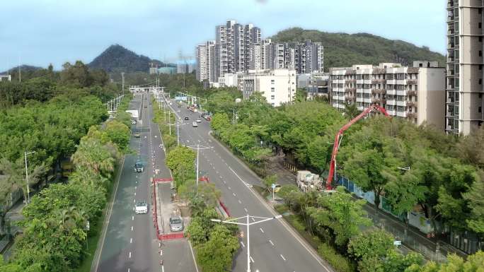 4K深圳道路交通航拍