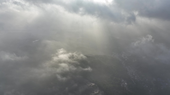 航拍龙井村