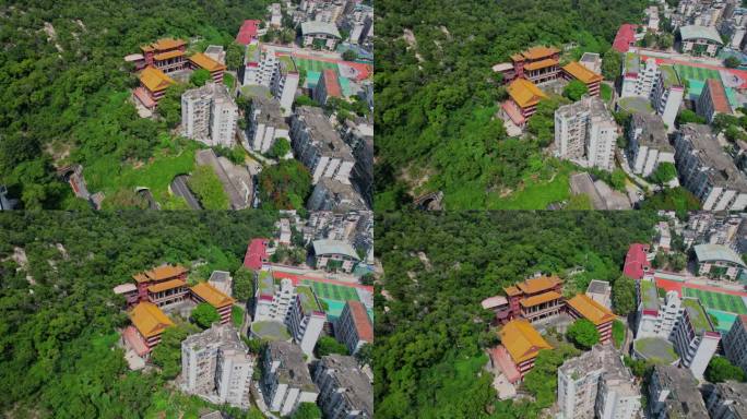 航拍厦门碧山岩寺