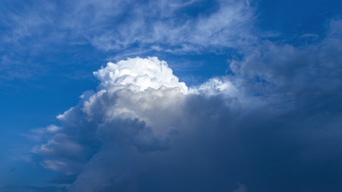 天空 蘑菇云变化延时摄影