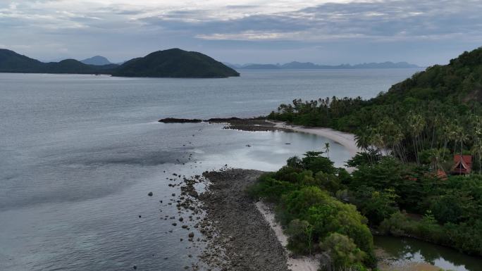 泰国苏梅岛拉迈海滩海湾热带岛屿自然风光