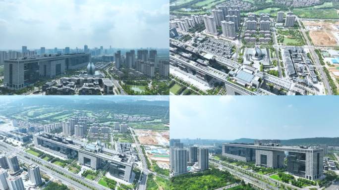 武汉光谷中建科技产业园航拍中建光谷之星
