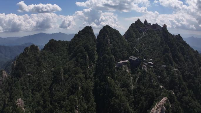 正版航拍河南老君山5A级风景区