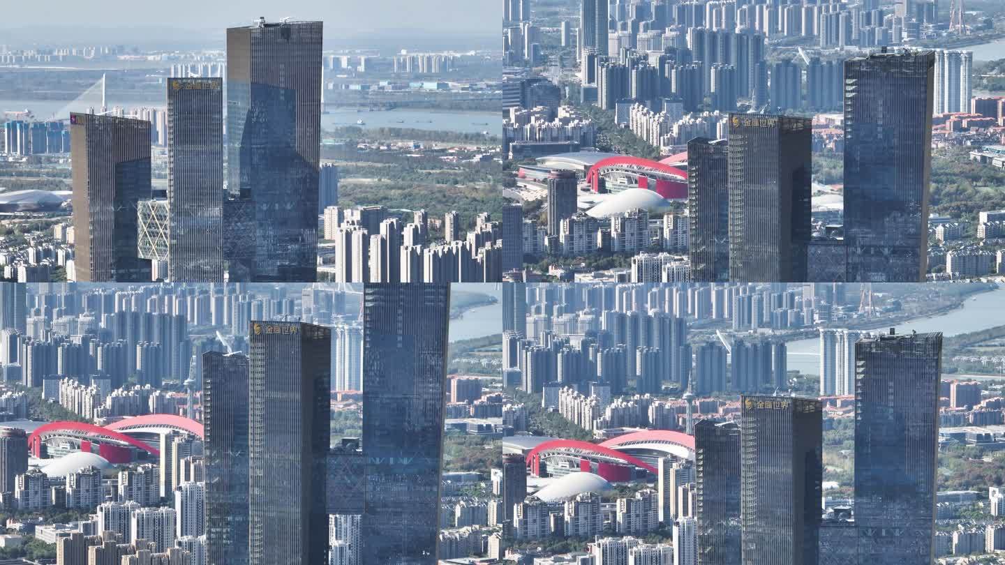 【4K航拍】金鹰世界大楼