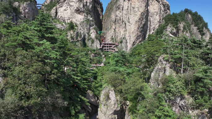 正版航拍河南老君山5A级风景区