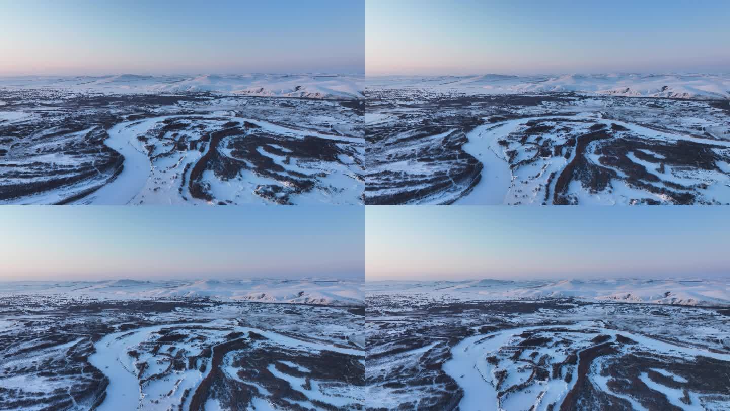 冬日湿地雪景