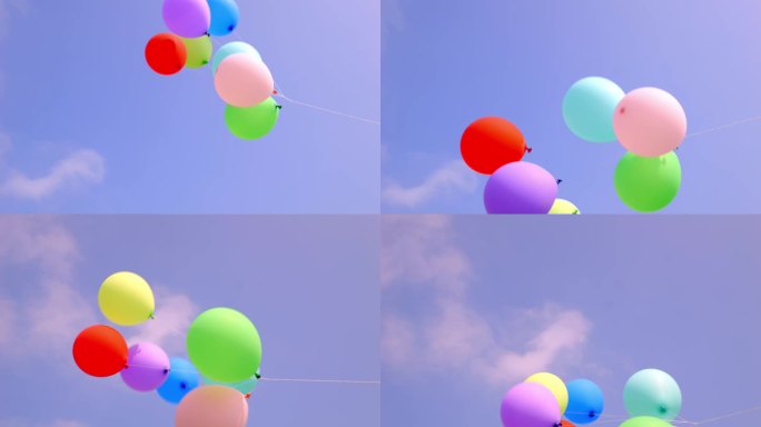 飘在空中的气球