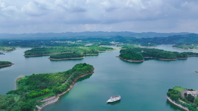 龙泉湖景区航拍 4K