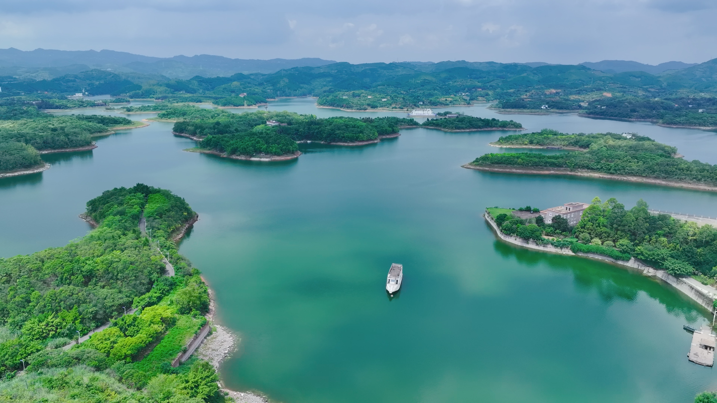 龙泉湖景区航拍 4K