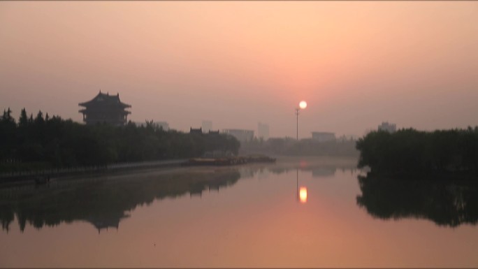 泰州望海楼日出