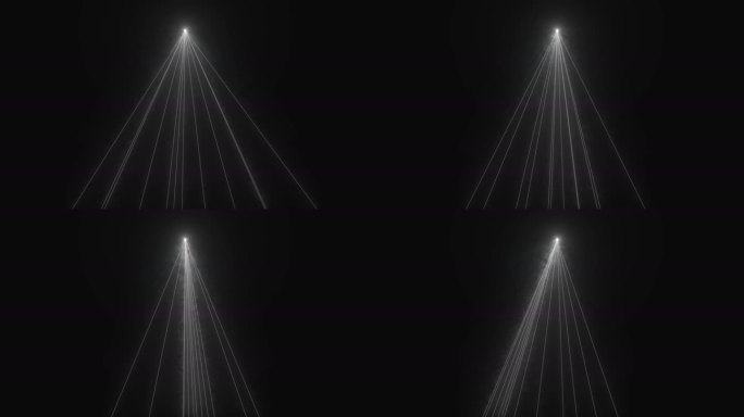 4K白色激光线条动画模拟