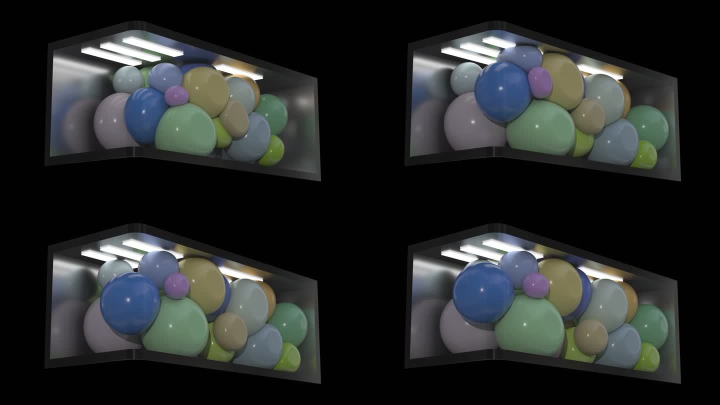 L幕户外裸眼3D屏幕气球膨胀视频