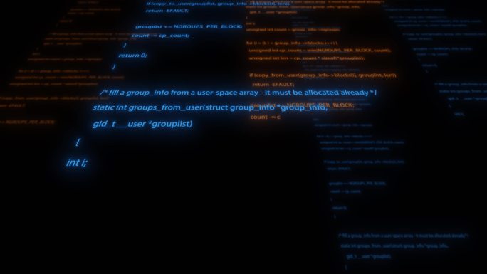【视频】蓝橙色 科技 电脑 代码
