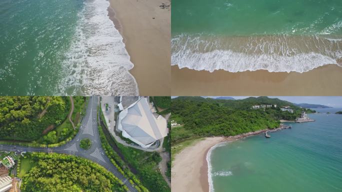 【4k】海浪海岸海岛海边礁石航拍