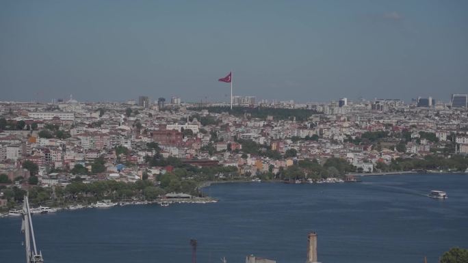 0109高清4k土耳其伊斯坦布尔游船城市