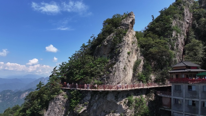 正版航拍河南老君山5A级风景区