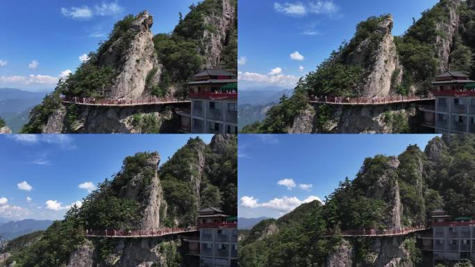 正版航拍河南老君山5A级风景区