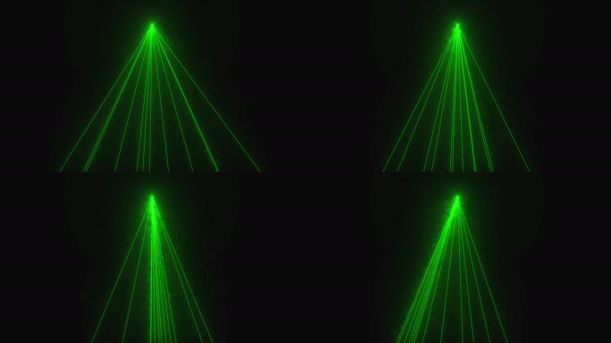 4K绿色激光线条动画模拟