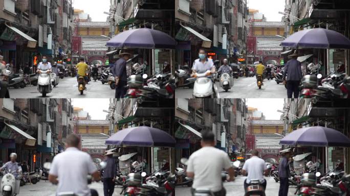 街道 烟火小巷 人流 钟鼓楼 烟火气