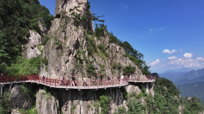 正版航拍河南老君山5A级风景区