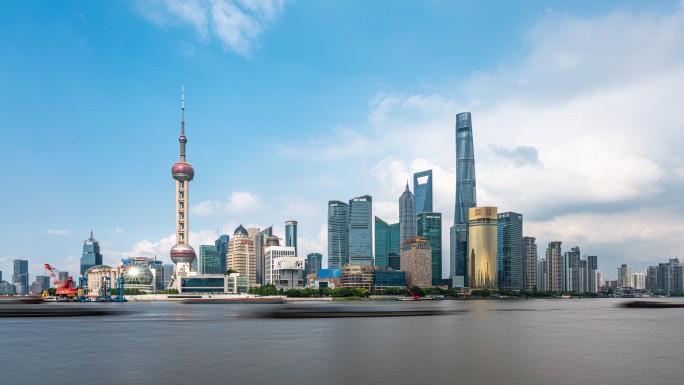 上海外滩日景延时