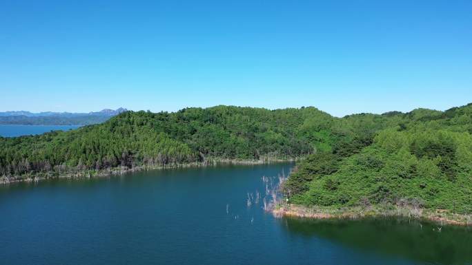 北京 密云 水库航拍 水库 风景 4k