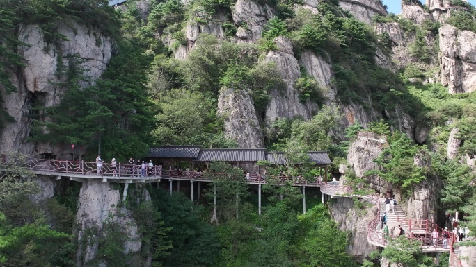 正版航拍河南老君山5A级风景区