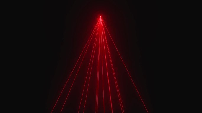 4K红色激光线条动画模拟