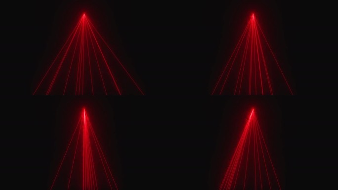 4K红色激光线条动画模拟