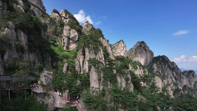 正版航拍河南老君山5A级风景区