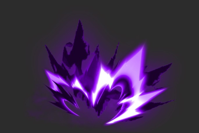 紫色爆炸特效