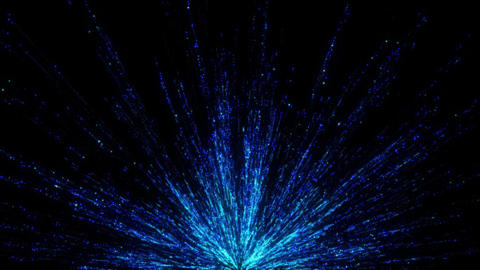 4款蓝色科技粒子光斑光线背景视频
