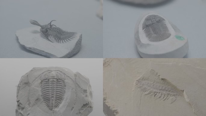 远古生物化石+未调色