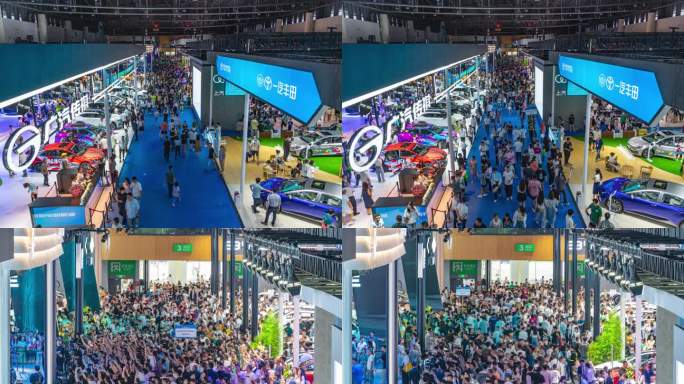 成都国际汽车展延时摄影4K