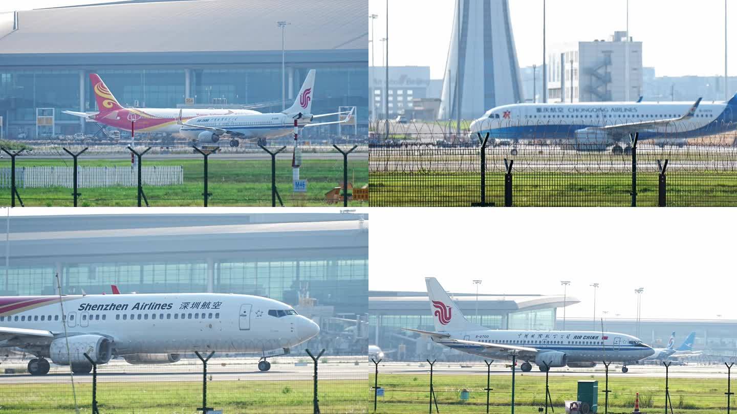 重庆机场航空飞机素材