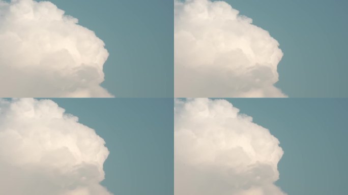 【4K】白云蓝天 巨大云朵 棉花云朵