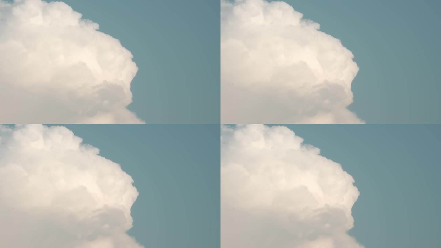 【4K】白云蓝天 巨大云朵 棉花云朵