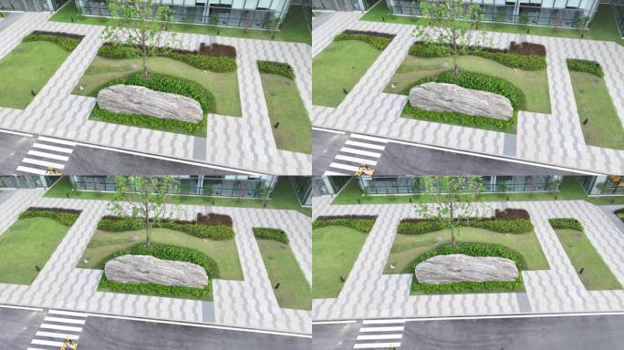 航拍中山市阿丁莱湾区学校 弘科未来学校