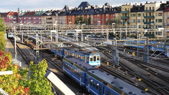铁道旁的夏末-北欧-斯德哥尔摩