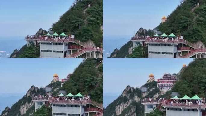 航拍河南老君山5A级风景区