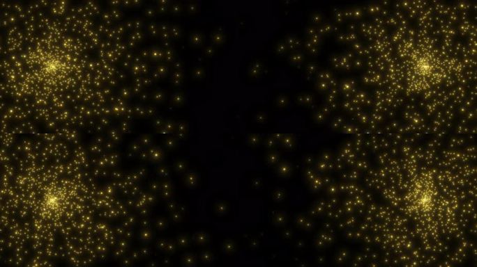 6K金色中心粒子扩散无缝循环
