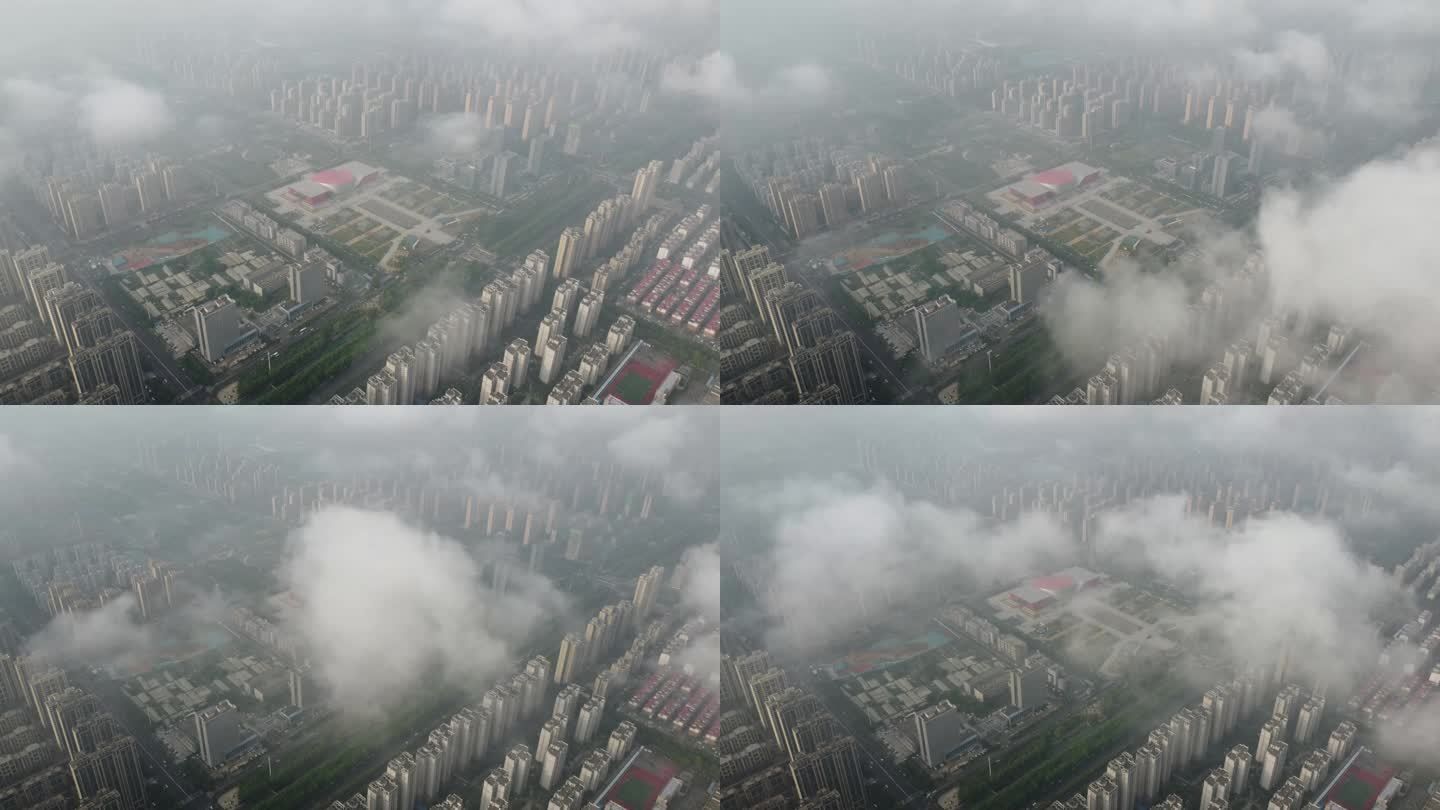 许昌科技广场穿云航拍