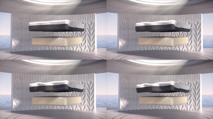 床垫分层场景动画 C4D