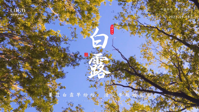 【原创拍摄】白露寒露节气海报节气模板