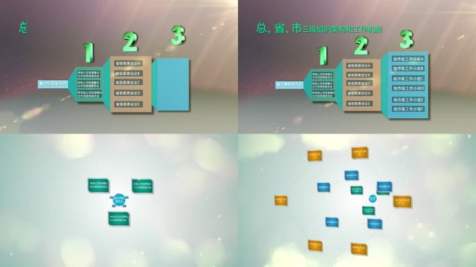 组织架构分类ae模版