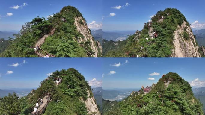 航拍河南老君山5A级风景区